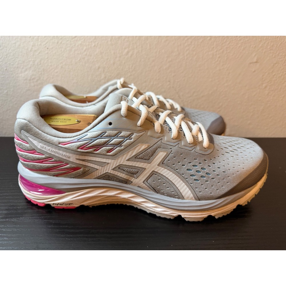 Asics Gel-Cumulus 21 Grey Pink Running Shoes 1012A468 Womens Size  11.5